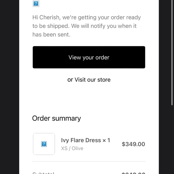 Hanifa Ivy Flair Dress - Picture 3 of 3